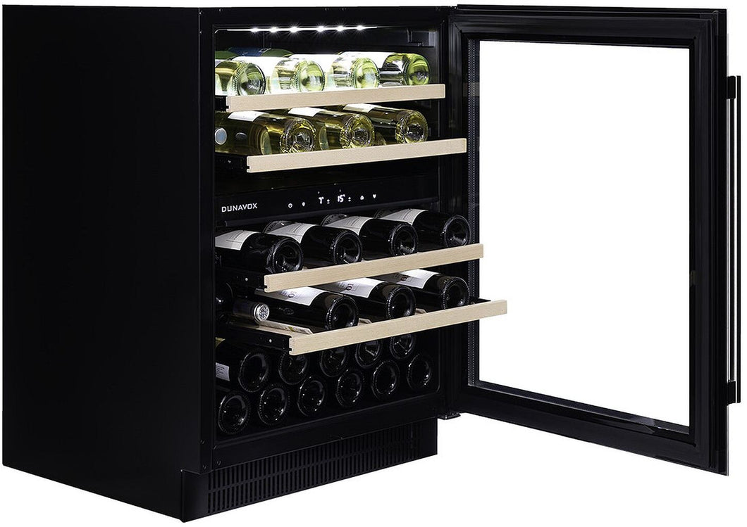 Dunavox Built In Wine Cooler DAUF-39-121DB - Black