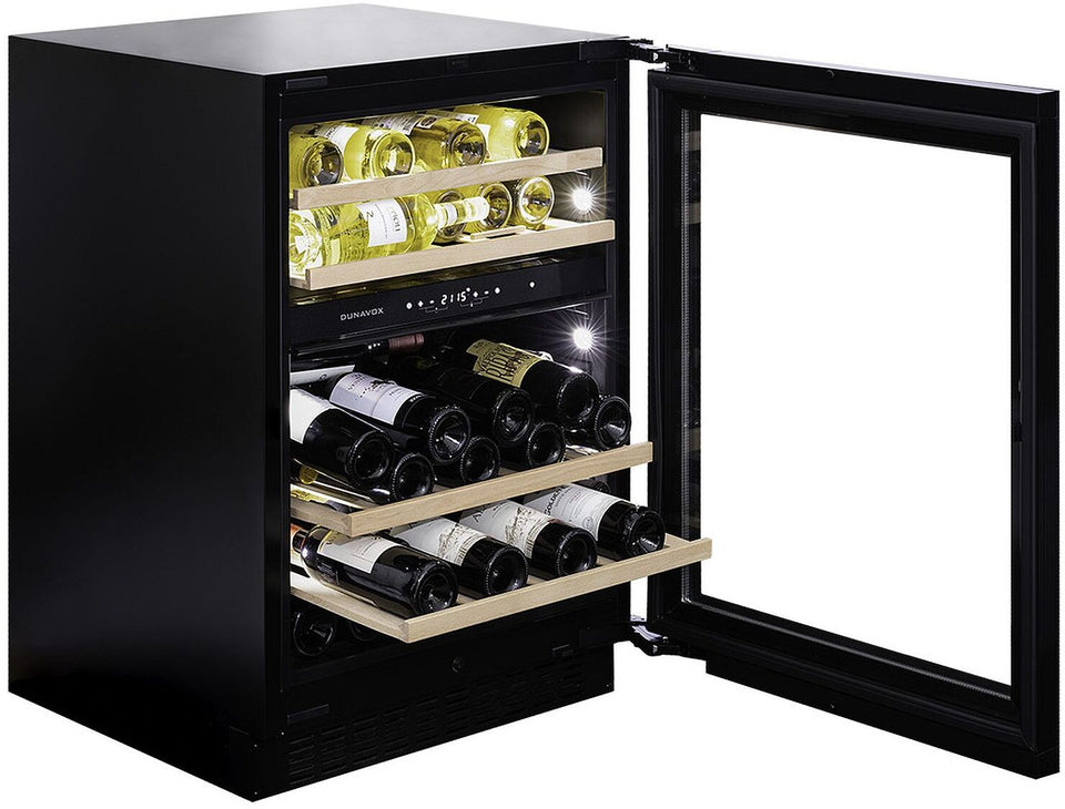 Dunavox Built In Wine Cooler DAUF-45-125DB-TO - Black