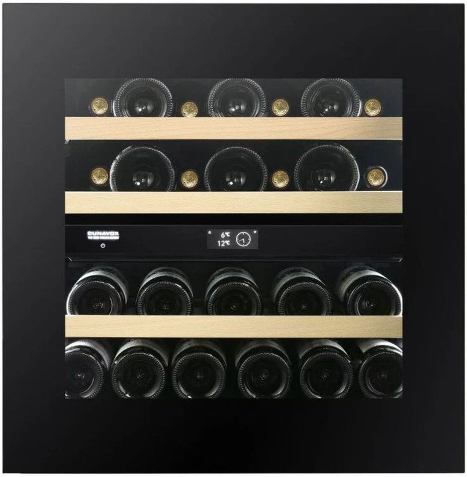 Dunavox Built In Wine Cooler DVN-25-65DB-TO - Black Glass